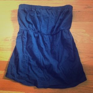 Lilly Pulitzer Navy Blue Tube Flow Top